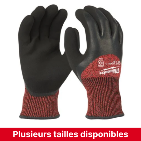 Gants d'hiver anti coupure - Niveau 3