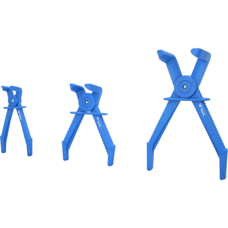 Jeu de pinces à clamper les tuyaux coudée à 90° - 3 pcs