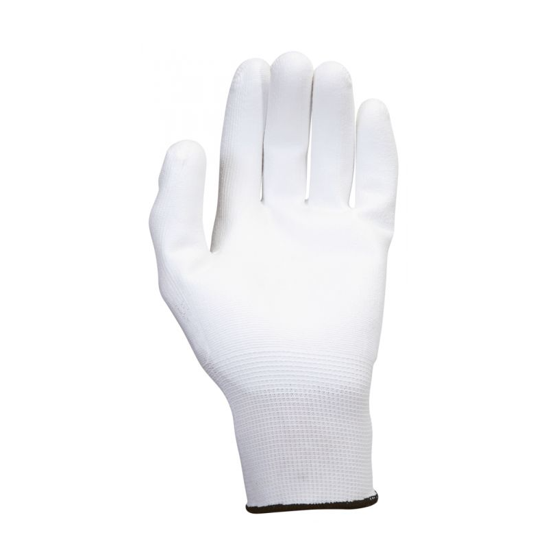 Gants microfibres blancs, T.11, 12 paires