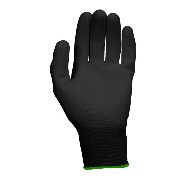 Boîtes de 12 pairs de gants microfibres noirs