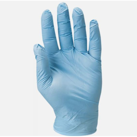 Gants Nitrile bleu 5900 poudré TAILLE M (100 gants)