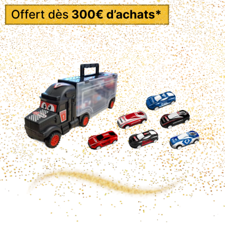 Coffret camion Kstools avec 6 voitures pour enfants, 7pcs