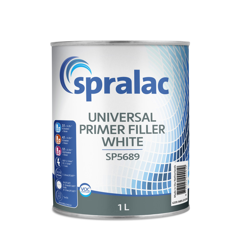 Apprêt Universel SPRALAC Blanc 3L (3:1 avec durci MS)