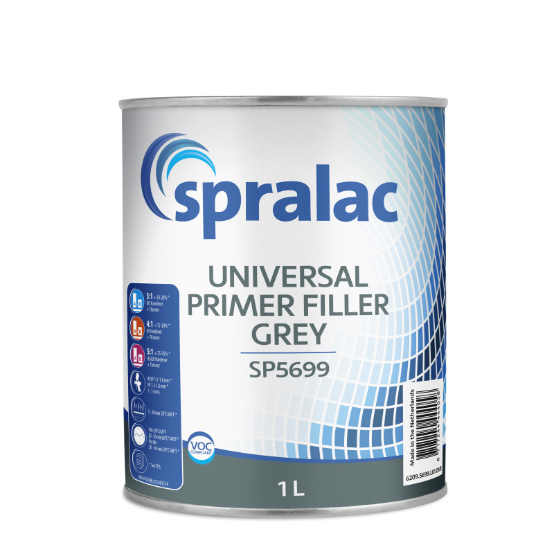 Apprêt Universel SPRALAC Gris 3L (3:1 avec durci MS)