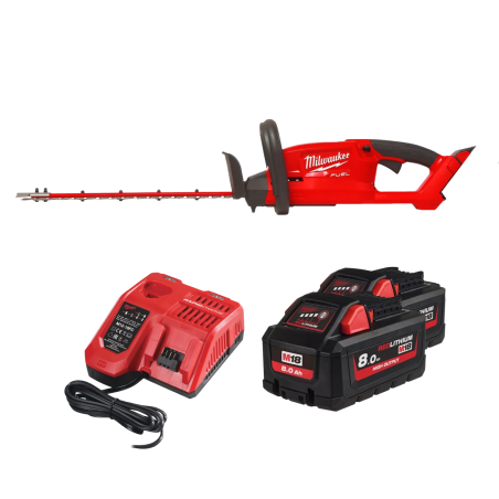 PACK Taille-haie FUEL - 18V (1 lame de 45cm + 2 batteries + 1 chargeur)