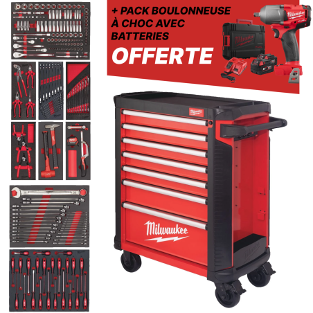 Servante équipée HT Toolguard - 206 outils