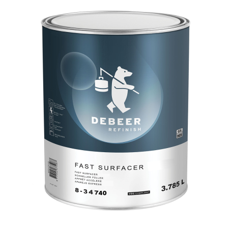 Apprêt surfacer - Noir, 1:1 + 25% durcisseur (3.785L)
