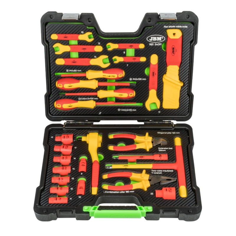 Coffret d'outils isolants VDE (26 pièces)