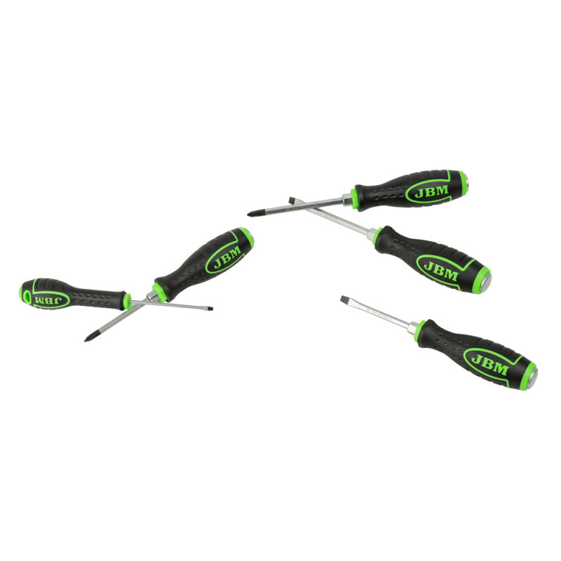 Jeu de tournevis à frapper GO-THROUGH avec embout magnétiques (12 pièces)