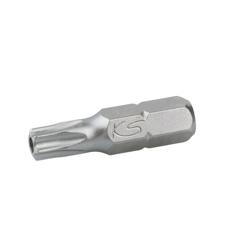 Embout de vissage TORX percé T27, entraînement 6,35 mm,  L, 25 mm