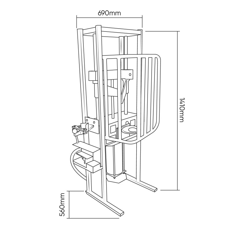 Compresseur pneumatique à ressort 1T