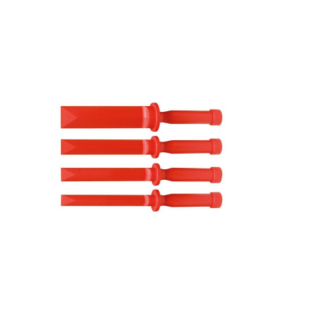 Jeu de burins plats PVC souple, 4 pièces