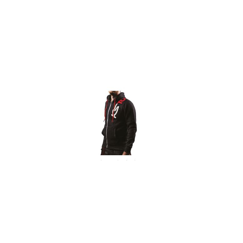 Sweatshirt col zippé noir - M