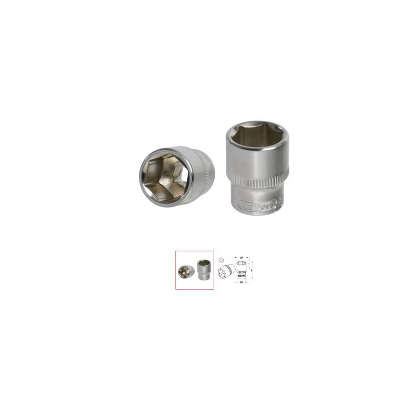 Douille 6 pans ULTIMATE® 1/4'', 4 mm