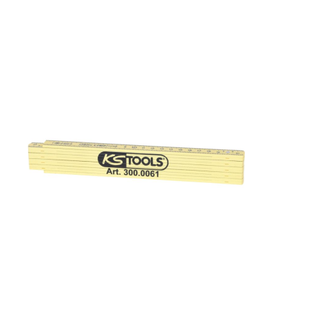 Mètre pliant jaune en composite, L.2 m