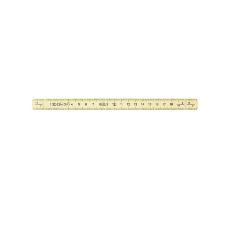 Mètre pliant jaune en composite, L.2 m