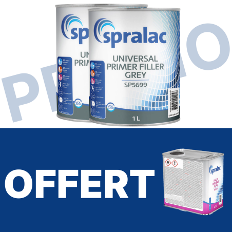 PACK ESSAI : 2 Apprêt SP5699 (3L) + 1 durcisseur 4/1 SP2605 (2.5L) OFFERT