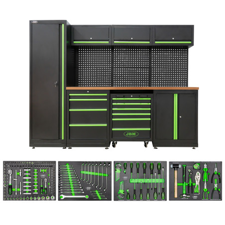 Ensemble de meubles modulaires + 4 modules EVA CARBONE