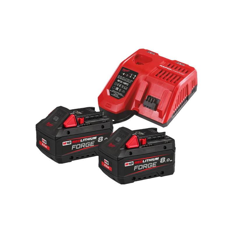 Pack NRG 18V, 8.0 AH FORGE Red Li-ion, système M18