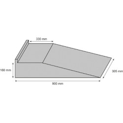 LOT DE 2 RAMPES 900x305x160mm POUR ERGO LIFT 1000