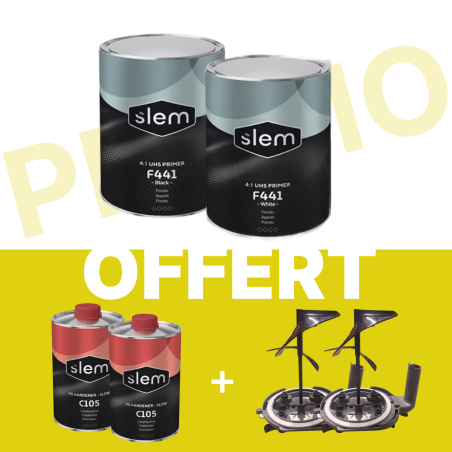 PACK APPRET F441- 1NOIR 4L+1BLANC 4L+2 DURCI C105 1L OFFERT+2MELANGEUR OFFERT