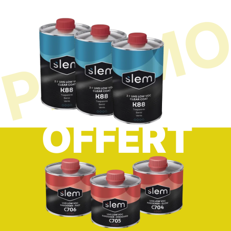 PACK VERNIS K88 : 15L DE VERNIS + DURCI RAPIDE 2.5L - STANDARD2.5L - LENT 2.5L