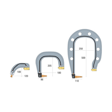 Lot de 3 bras G isolés: G2 G3 G4