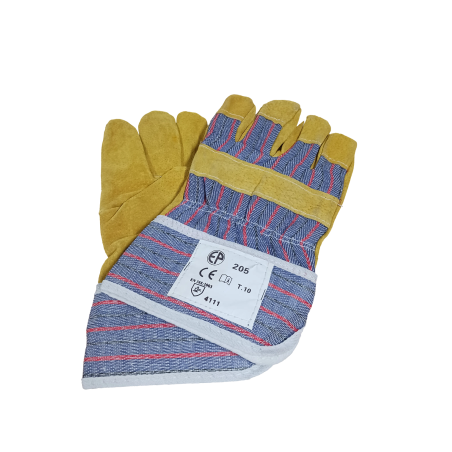 Gants docker croûte porc, paume doublée