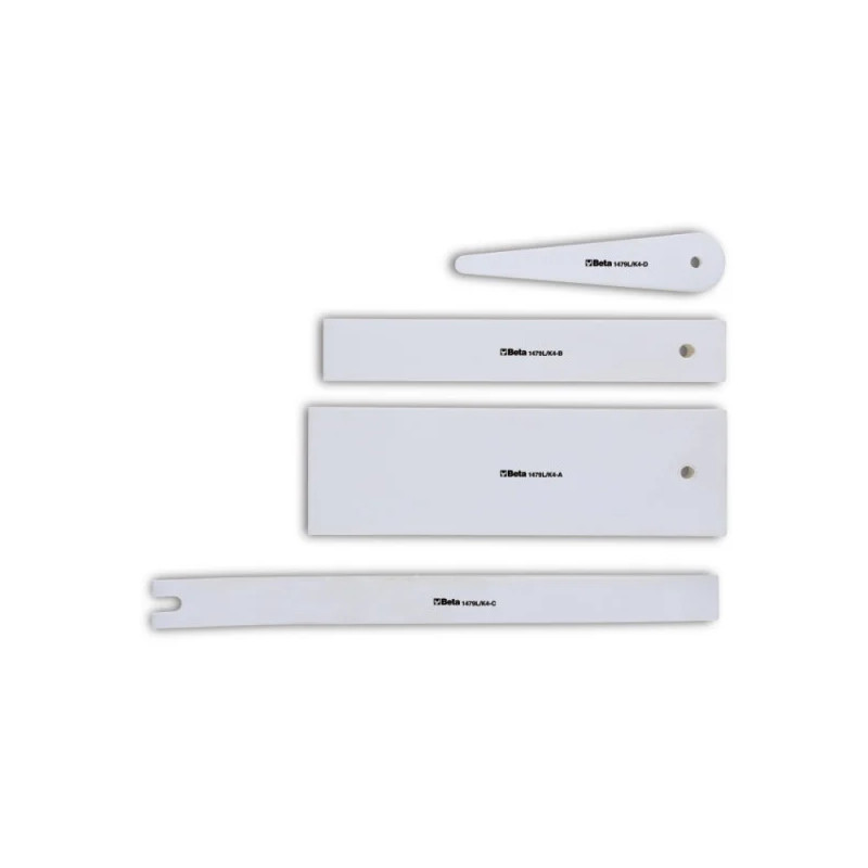 Kit de 4 spatules pour le démontage du tableaux de bord et des pièces