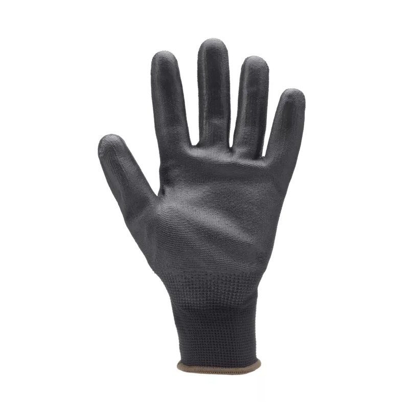 Gants polyamide noir, paume enduite PU noir T.9 (Ex 6139)