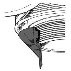 Outil pour le montage de la courroie élastique de la pompe d'eau