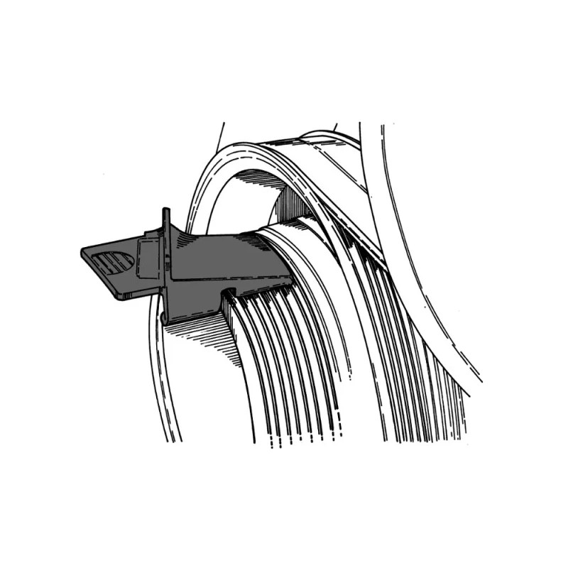 Outil pour le montage de la courroie élastique de la pompe d'eau