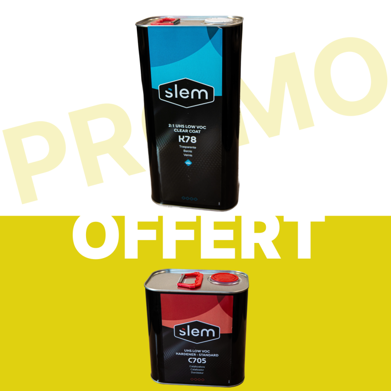 PACK VERNIS K78 : 5L DE VERNIS + 2.5L DE DURICISSEUR STANDARD C705