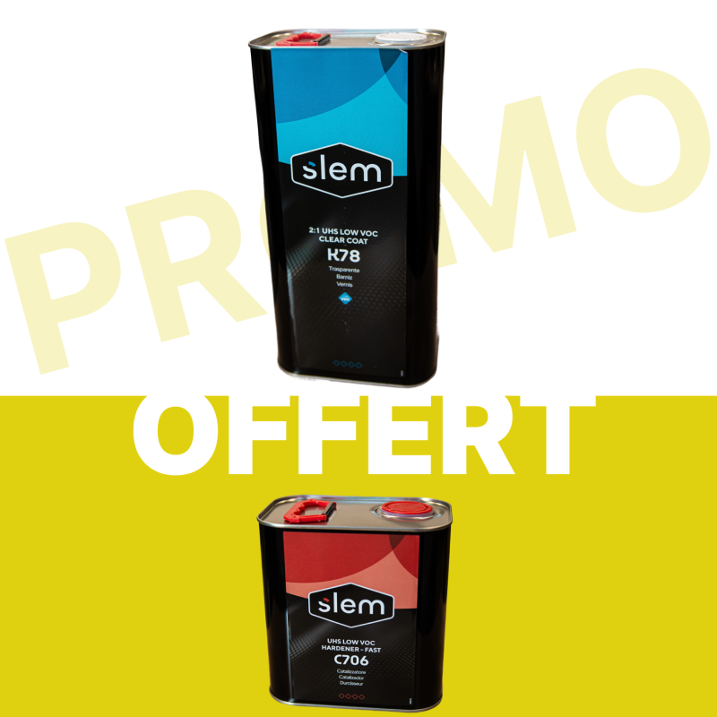 PACK VERNIS K78 : 5L DE VERNIS + 2.5l DE DURCISSEUR RAPIDE C706