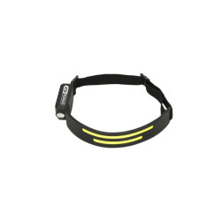 Lampe frontale LEDs flexible rechargeable, 300 lumens