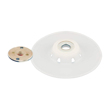 Plateau support disques fibre série blanche (+ contre écrou)