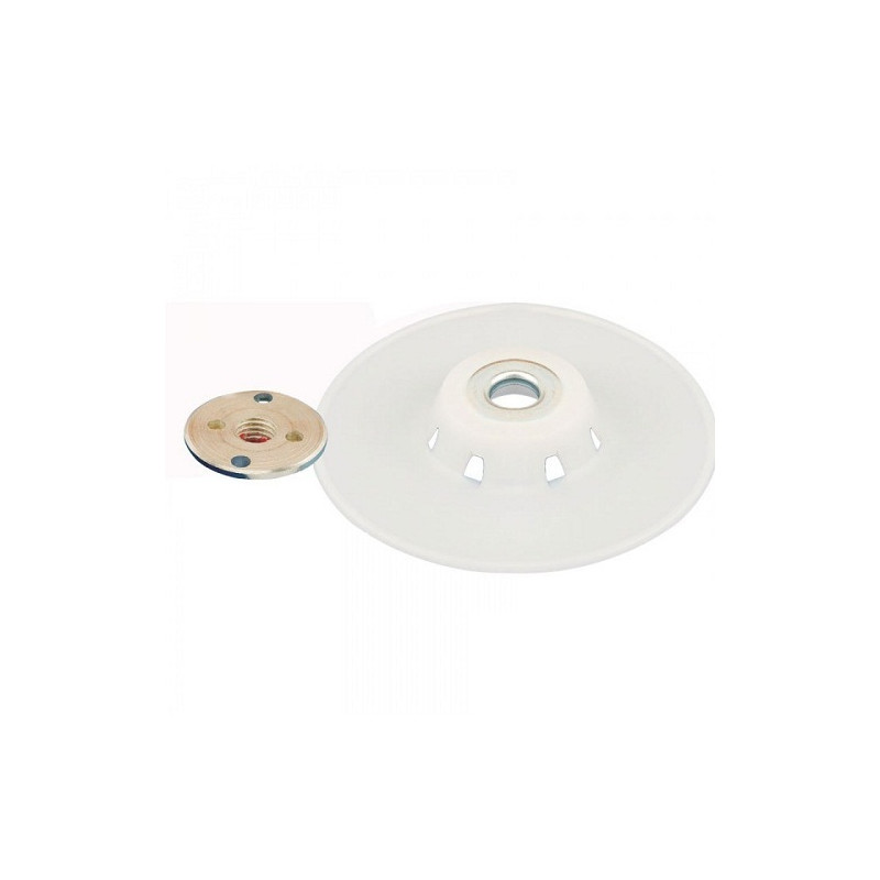 Plateaux support disques fibre + contre écrou Ø180