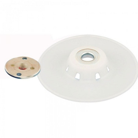 Plateaux support disques fibre + contre écrou Ø180