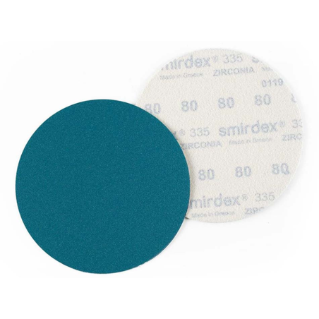 50 disques velcro ZIRCONIA VELOUR Ø125 sans trous G40.