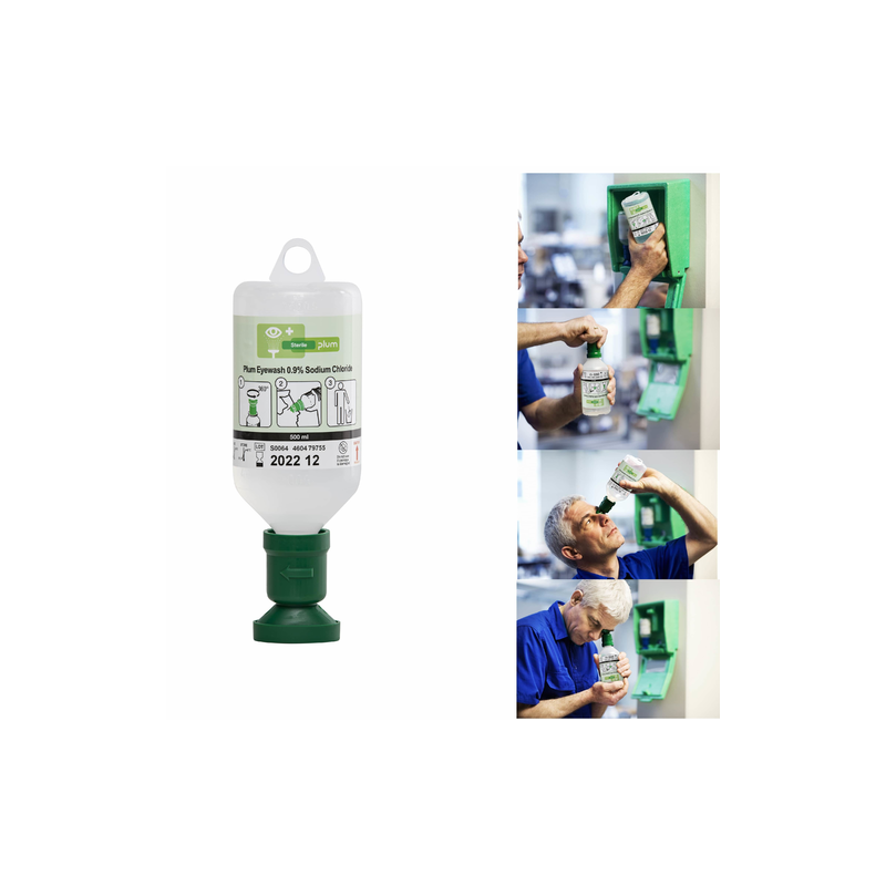Lave-oeil PLUM solution stérile 500 ml