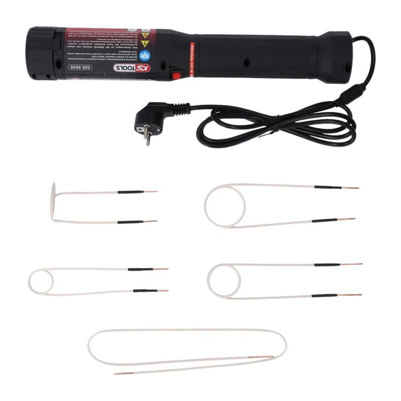 Coffret pistolet à chaleur par induction 1100 W, 6 pièces