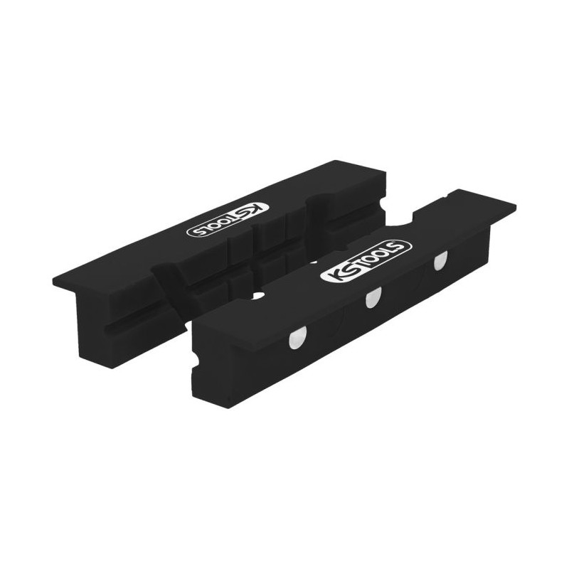 Jeu de 2 mordaches à encoche pour étaux, L.150 mm