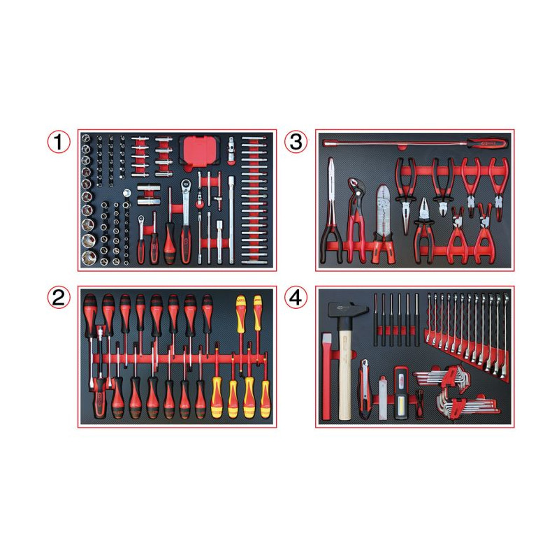 Servante 7 tiroirs édition limitée équipée de 208 pièces