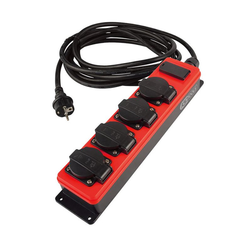 Multiprise électrique 4 prises + 2 USB, L.5 m