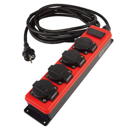 Multiprise électrique 4 prises + 2 USB, L.5 m