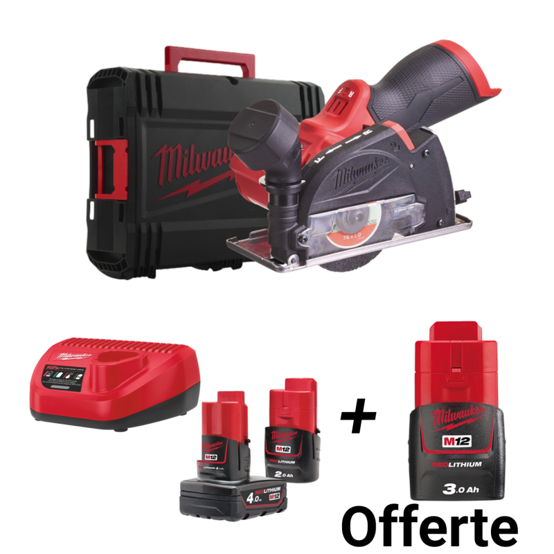 Meuleuse angulaire 12V 4.0Ah et 2.0Ah 20 000TR/min