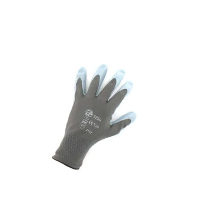 Gants polyamide gris, t.9   2.1.2.1***