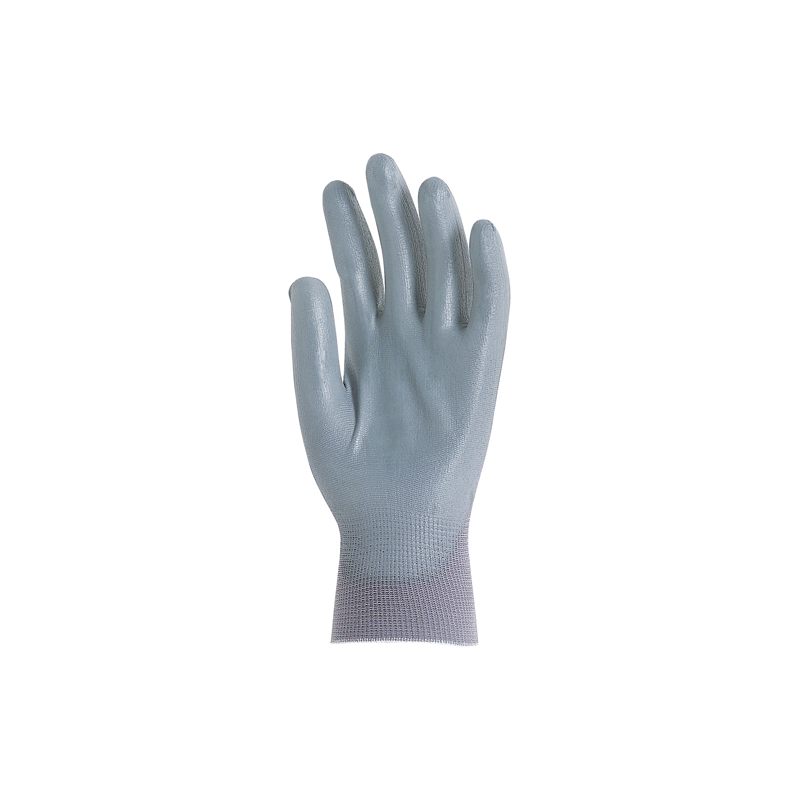 Gants polyamide gris, paume enduite polyuréthane gris