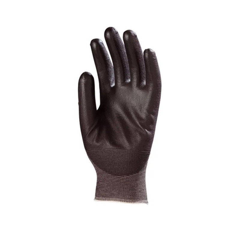 Gants polyamide noir, paume enduite PU noir T11