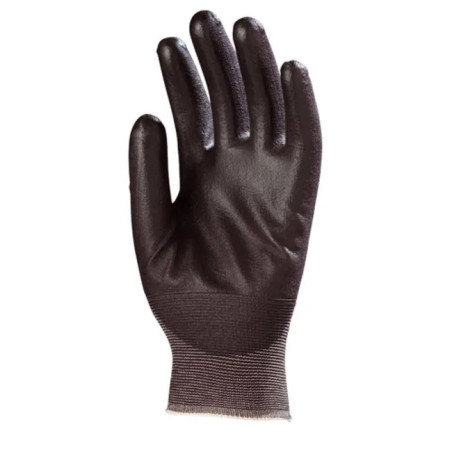 Gants polyamide noir, paume enduite PU noir T11